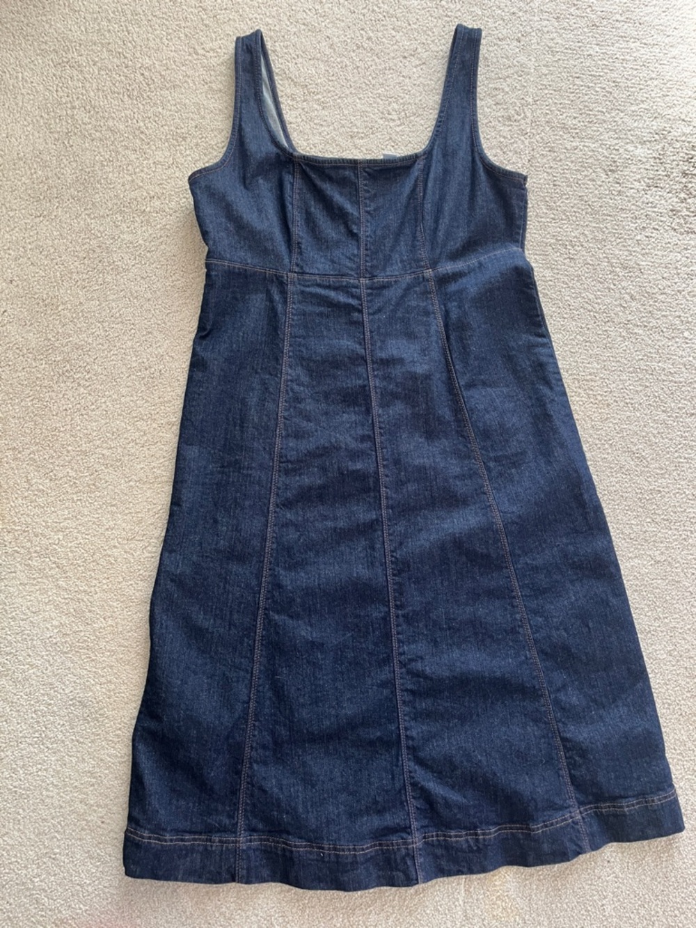 Old Navy Dark Indigo Denim Midi Dress